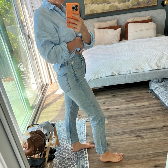 AGOLDE Riley Jean High Rise Straight Crop - Picture 3 of 7